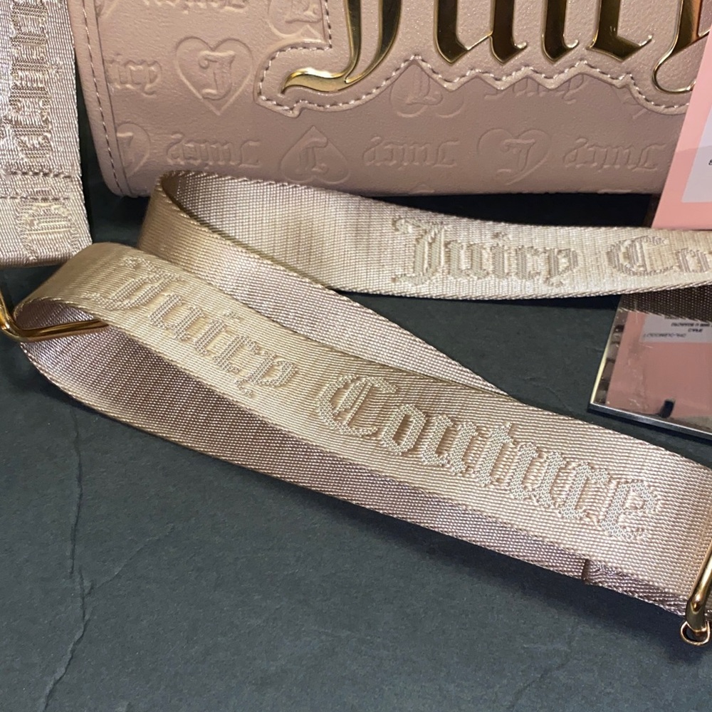 NWT. Juicy Couture Beige Upgrade U Mini Tote - Picture 9 of 15